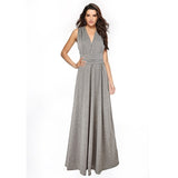 Sexy Long Dress Bridesmaid Formal Multi Way Wrap Convertible Infinity Maxi Dress Navy Blue Hollow Out Party Bandage Vestidos