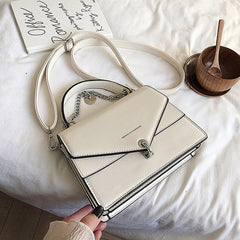 Small Square Bags For Women Messenger Bag Chains Girl's Handbag Casual Wild Lady Shoulder Bag Cross Body Female Bag Black