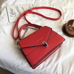 Small Square Bags For Women Messenger Bag Chains Girl's Handbag Casual Wild Lady Shoulder Bag Cross Body Female Bag Black