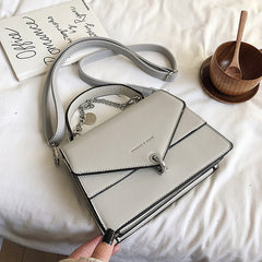 Small Square Bags For Women Messenger Bag Chains Girl's Handbag Casual Wild Lady Shoulder Bag Cross Body Female Bag Black