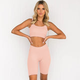 Pbong 2 Piece Set Workout Clothes for Women Sports Bra and Leggings Set Sports Wear for Women Gym Clothing Athletic Yoga Set