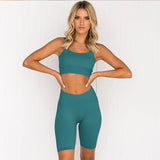 Pbong 2 Piece Set Workout Clothes for Women Sports Bra and Leggings Set Sports Wear for Women Gym Clothing Athletic Yoga Set