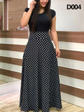 Plus Size Women&#39;s Summer Print Stitching Flower Long Banquet Dress Bodycon Dress Elegant Sexy Woman Super Long Dress