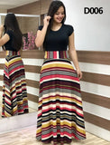 Plus Size Women&#39;s Summer Print Stitching Flower Long Banquet Dress Bodycon Dress Elegant Sexy Woman Super Long Dress