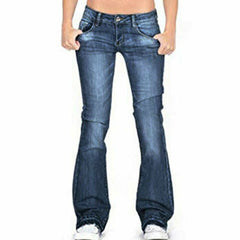 Skinny Flared Jeans Women's Fashion Denim  Pants Bootcut Bell Bottoms Stretch Trousers Women Jeans