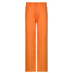 Stylish White Trendy Jeans For Girls Fashion High Waist Vintage Trouser Frmale Straight Women's Split Denim Pants Streetwear