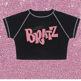 Y2K T-shirt Crop Top Classic Street Style Crop Top For Women's Adults' Hot Stamping Poly / Cotton
