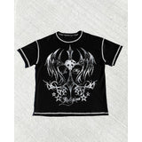 Y2K T-shirt Crop Top Classic Street Style Crop Top For Women's Adults' Hot Stamping Poly / Cotton