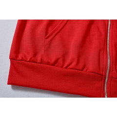 Spicy Girls Punk & Gothic Y2K Year 2000 Zip-Up Hoodie Women's Japanese Cosplay Costumes Black / Red / Jacket