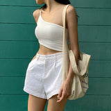 Spicy Girls Y2K Year 2000 Vest Sexy Costumes Women's Japanese Cosplay Costumes White / Yellow / Purple