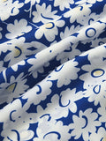Women's Casual Dress Floral Dress Summer Dress Floral Ruched Pocket Crew Neck Midi Dress Fashion Modern Outdoor Daily Half Sleeve Regular Fit White Blue Green Summer Spring S M L XL XXL
