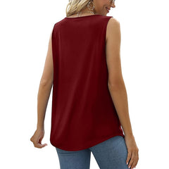 Women's Tank Pleated Solid / Plain Color Basic Square Neck Sleeveless Summer Wine Red Black White Light Green Pink