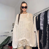 Spicy Girls Punk & Gothic Y2K Year 2000 Knit / Cutsew Masquerade Women's Japanese Cosplay Costumes Beige / Black / Top