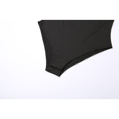 Goth Girl Sexy Y2K Year 2000 Bodysuit Women's Ruffle Japanese Cosplay Costumes Black