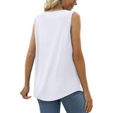 Women's Tank Pleated Solid / Plain Color Basic Square Neck Sleeveless Summer Wine Red Black White Light Green Pink
