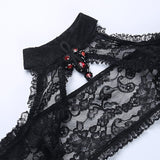 Goth Girl Gothic Lolita Sexy Y2K Year 2000 Masquerade Shawls Women's Costume Vintage Cosplay Party / Evening Shawl Masquerade