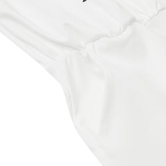 Women's Jumpsuit Print Crew Neck Elegant Daily Vacation Straight Regular Fit Sleeveless White S M L Spring