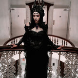 Goth Girl Gothic Lolita Sexy Y2K Year 2000 Masquerade Shawls Women's Costume Vintage Cosplay Party / Evening Shawl Masquerade